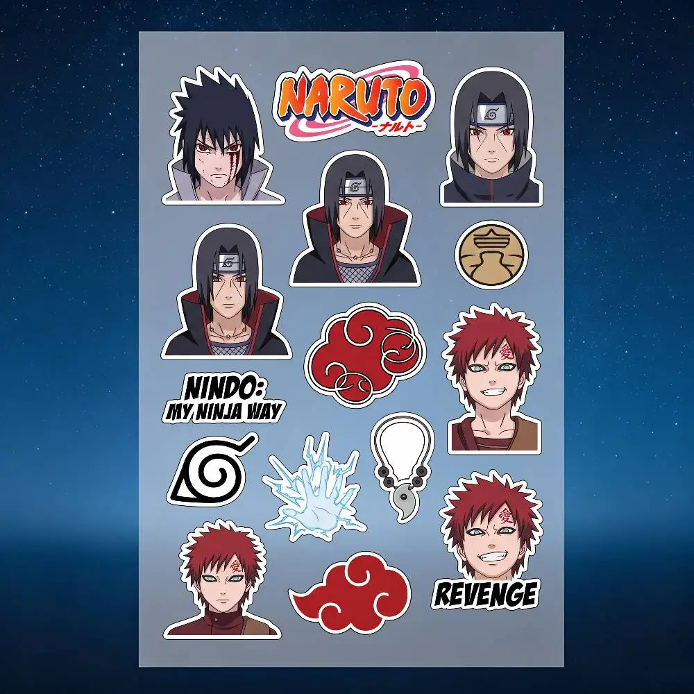 Laptop Accessory - Naruto Anime Uchiha Itachi Stickers Moto