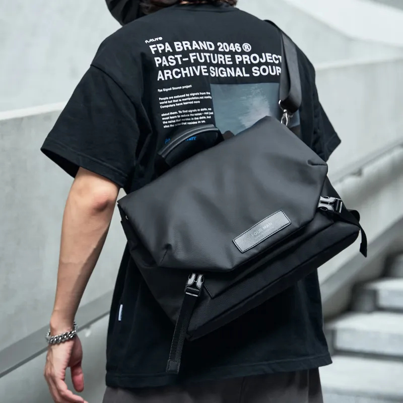 Laptop Accessories Box - MOYYI Waterproof Casual Men Messenger Bag,