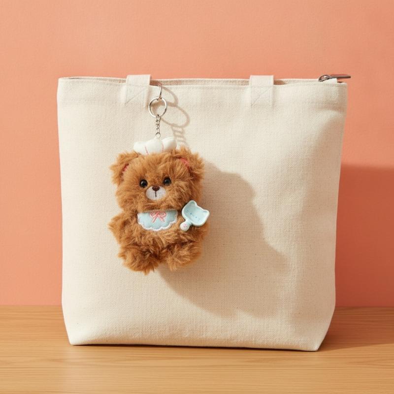 1Pcs Soft Plush Chef Bear Keyc - Laptop Accessories Girly review and price