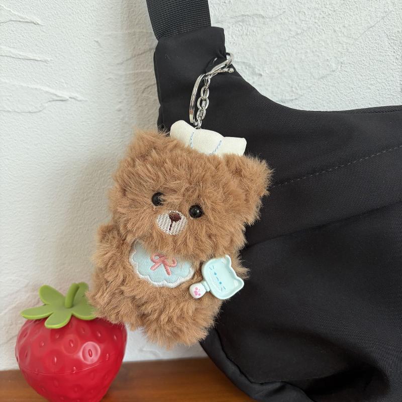 1Pcs Soft Plush Chef Bear Keyc - Laptop Accessories Girly review and price