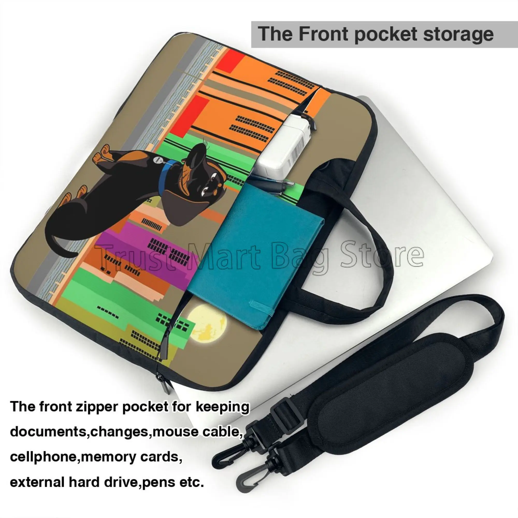 Cute Dachshund Print Laptop Ca - Laptop Accessories Travel Case review and price