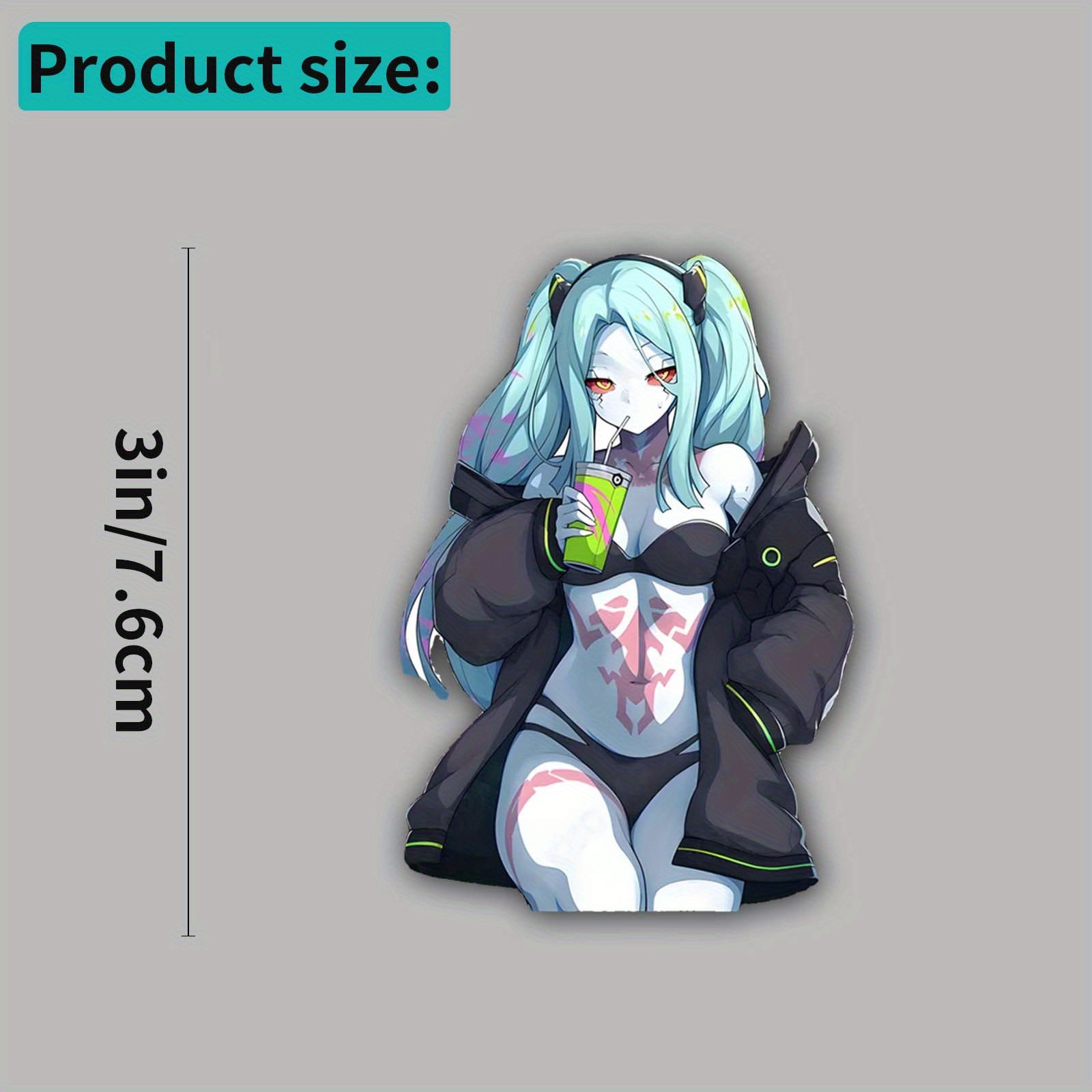 Anime Girl Sticker, Waterproof - Laptop Accessories Girly review and price