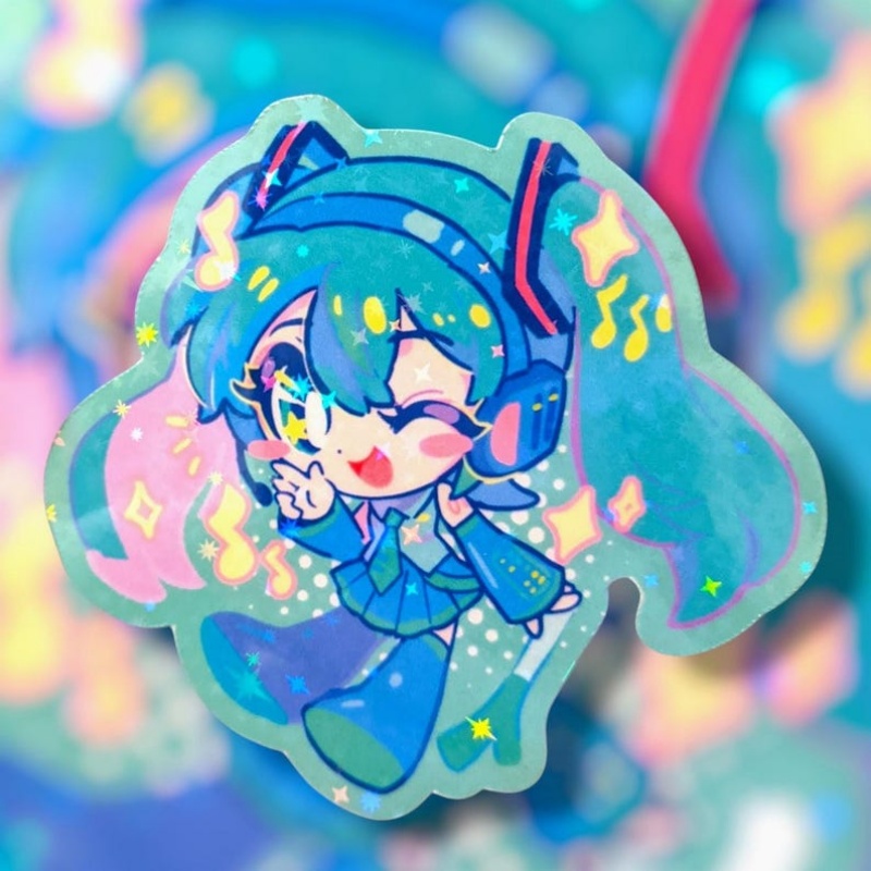 Virtual idol Green Twin Tails  - Laptop Accessories Cute review and price