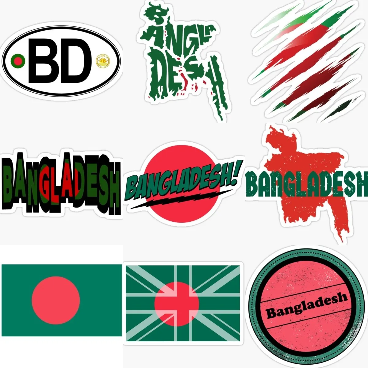 Bangladesh BD Flag Map Badge C - Laptop Accessories Bd review and price