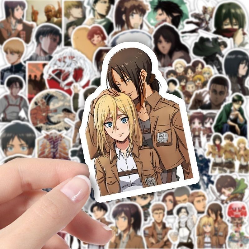 60Pcs Attack on Titan Anime St - Laptop Accessories Cute review and price
