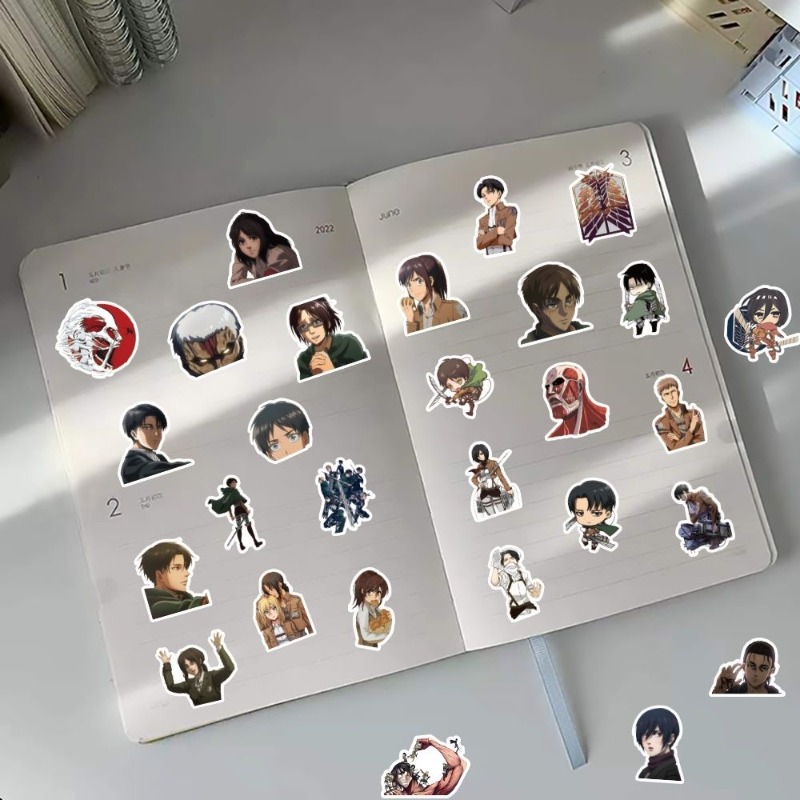 60Pcs Attack on Titan Anime St - Laptop Accessories Cute review and price
