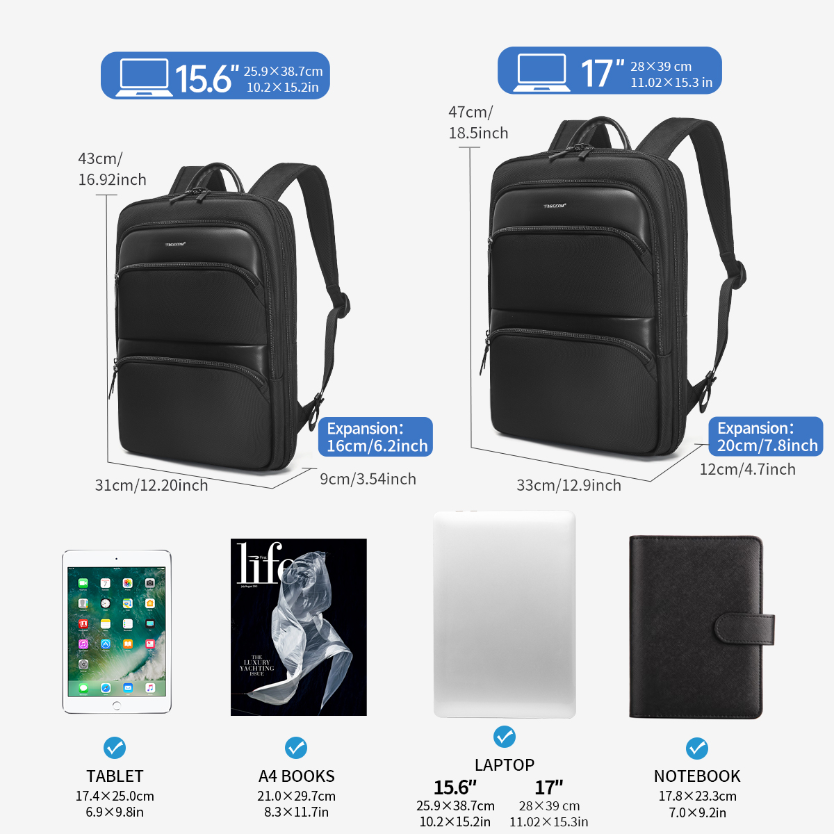 Tigernu Expandable Backpacks F - Laptop Accessories Travel Case review and price
