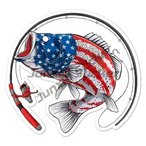 Perch Fishing Stickers Window  - Laptop Accessories Box review and price