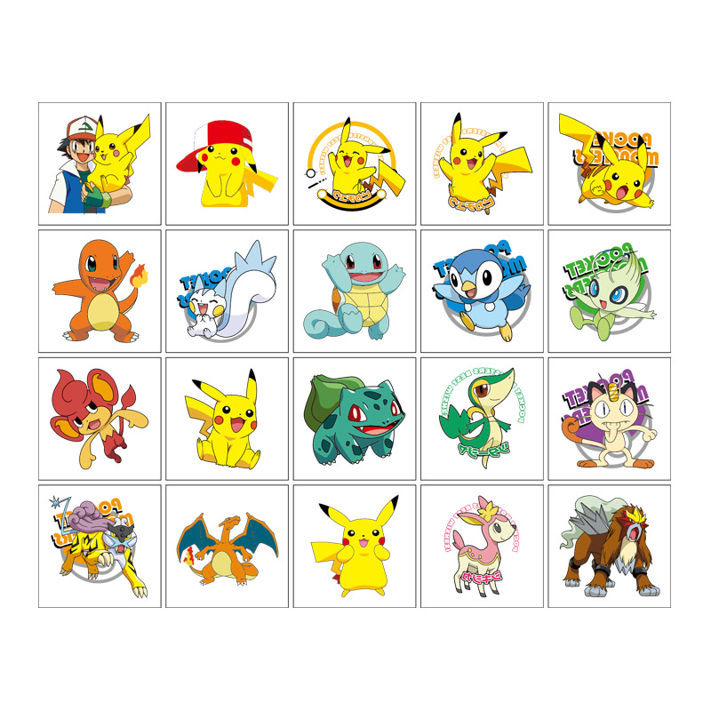 5*5cm 20pcs Pokemon Pikachu Ta - Laptop Accessories Cute review and price