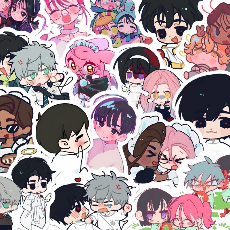 80Pcs/set Cartoon Anime Alien  - Laptop Accessories Cute review and price