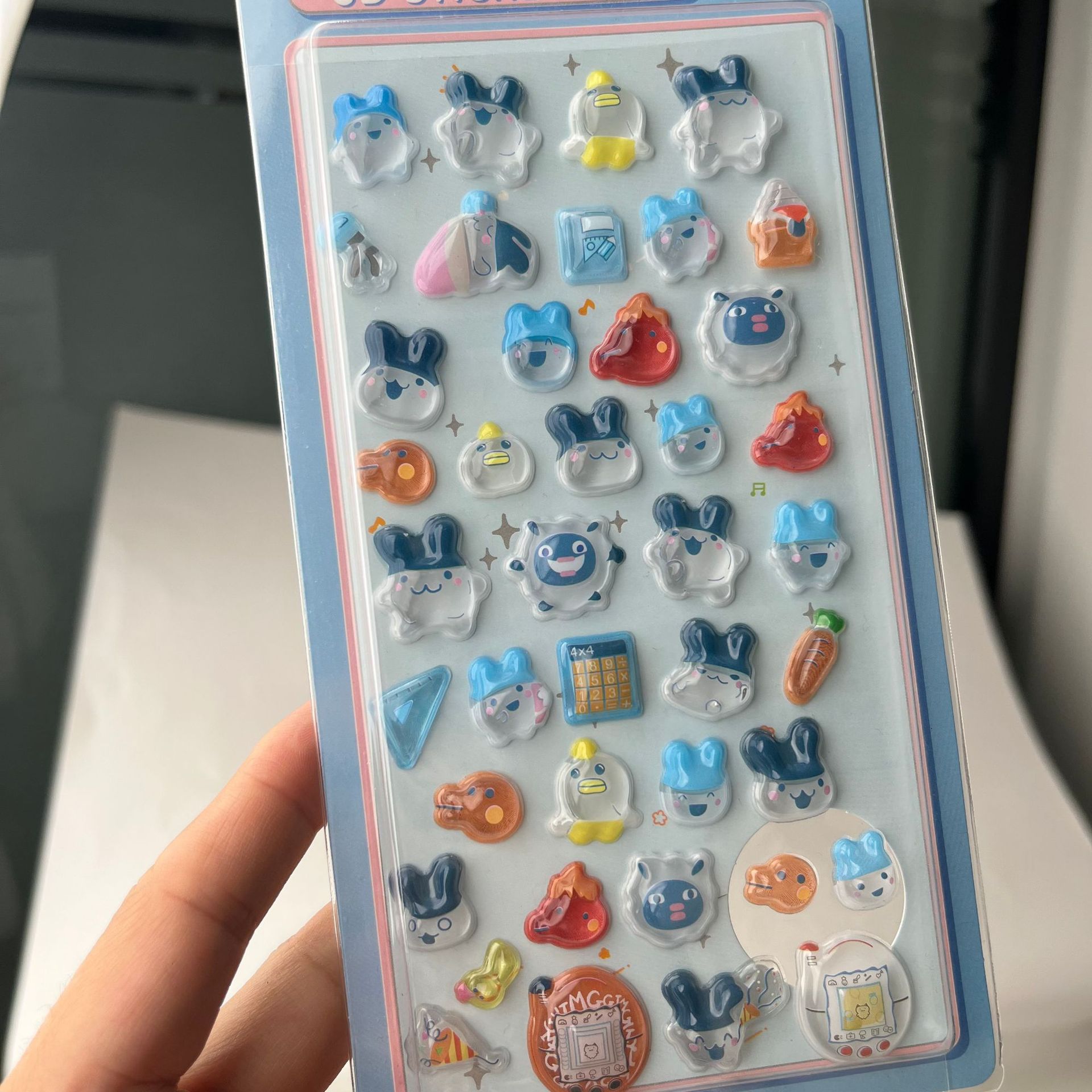 Cute Tamagotchi 3D Puffy Stick - Laptop Accessories Cute review and price