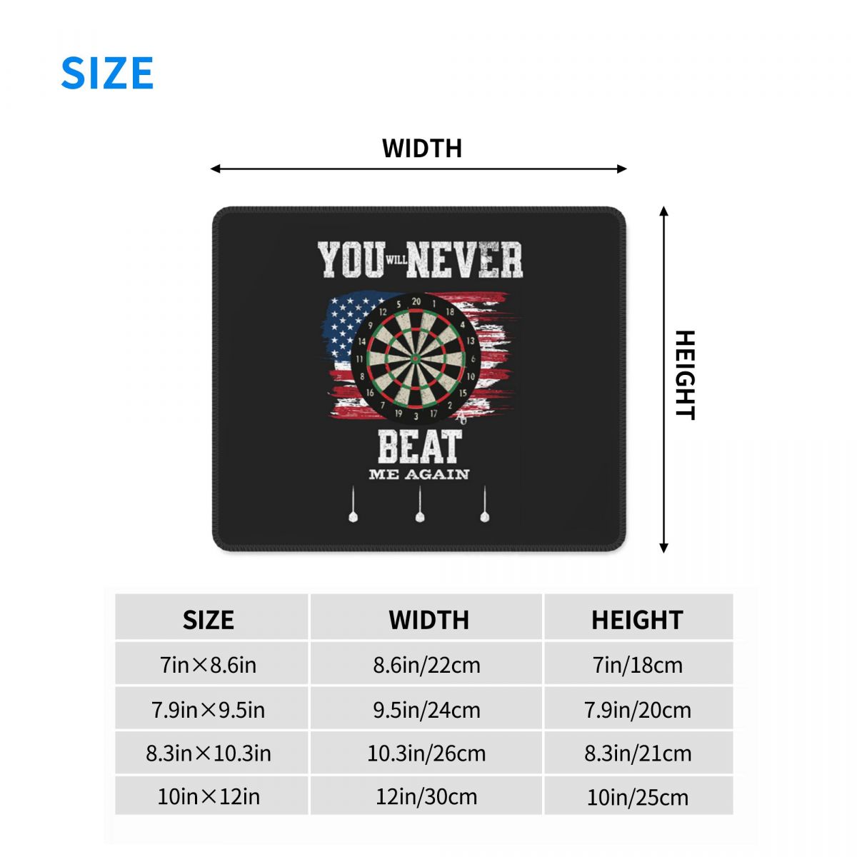 Multi-size Mouse Pad Dart Boar - Laptop Accessories Target review and price