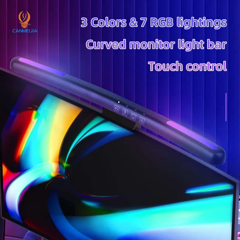 Curved LED Monitor Light Bar U - Laptop Accessories Rgb review and price